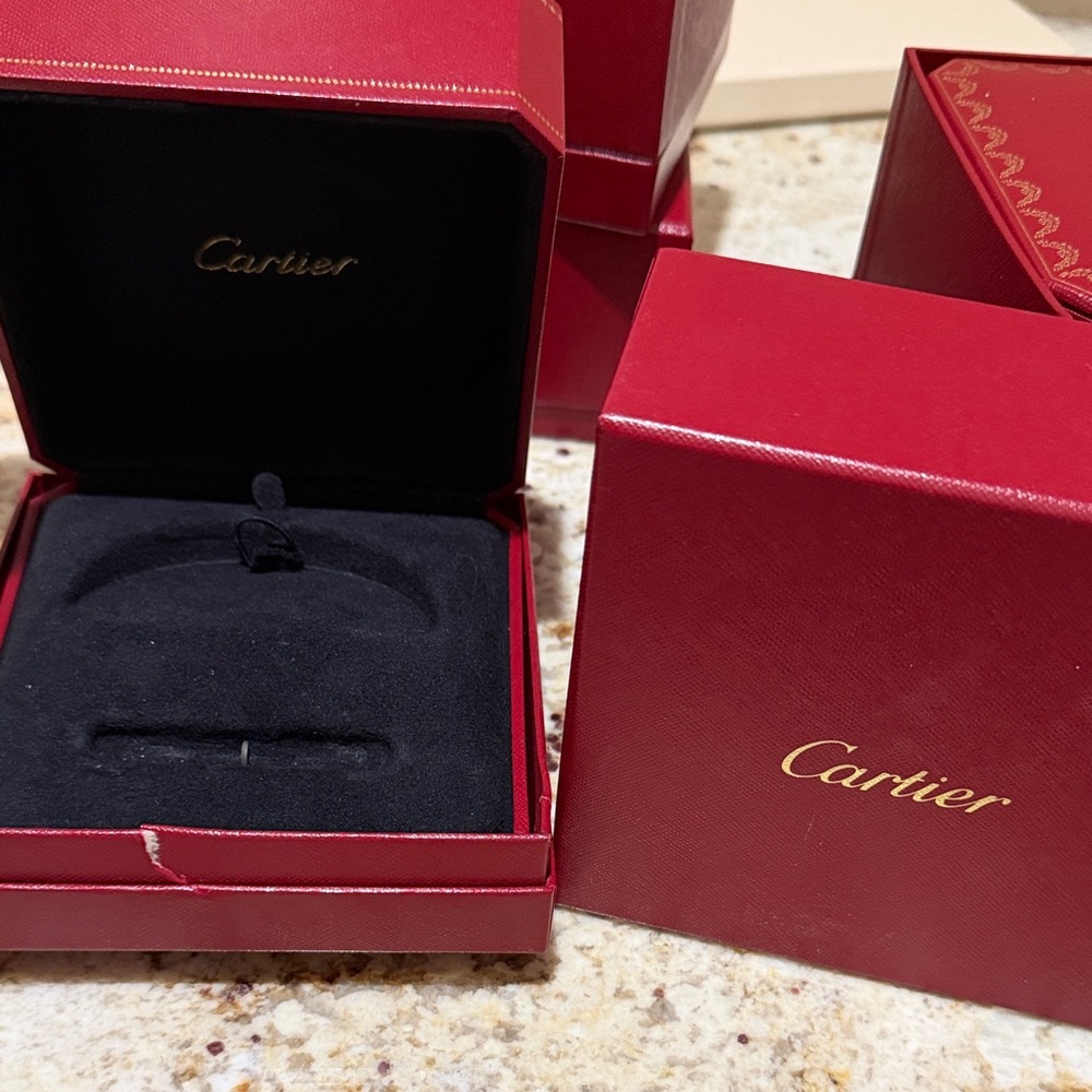 Cartier Red and Black Jewelry Box